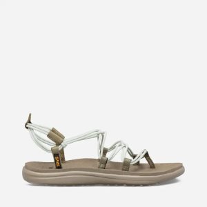 Teva Voya Infinity Damen Sandalen Weiß/Olivgrün (Österreich)